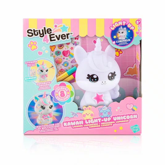 Decore Sua Luminária Unicórnio Kawaii Style 4 Ever Fun