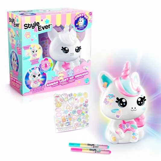 Decore Sua Luminária Unicórnio Kawaii Style 4 Ever Fun