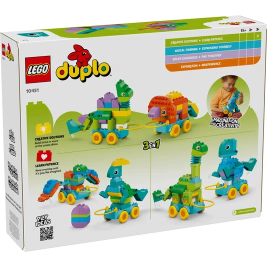 Dinossauro 3 em 1 Sobre Rodas Lego Duplo