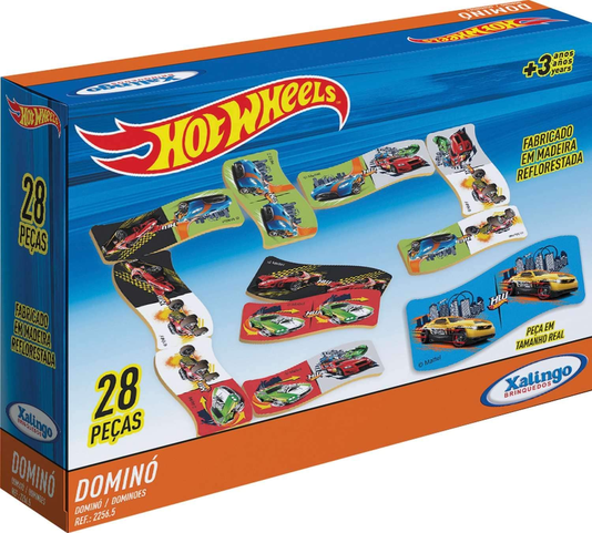 Dominó Hot Wheels Xalingo