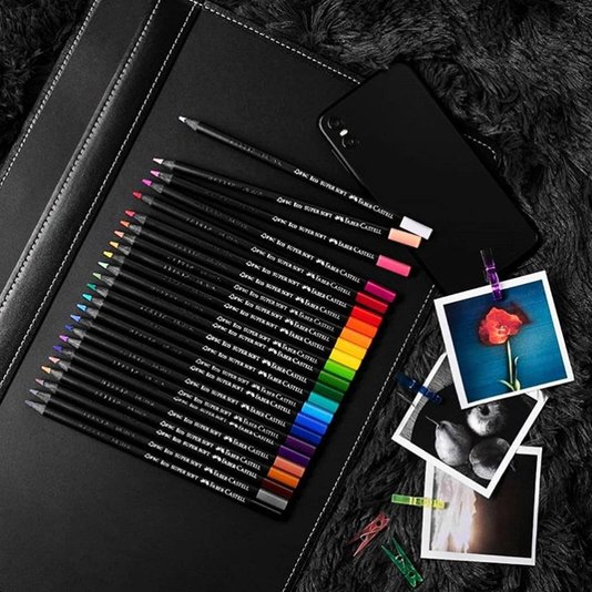 Conjunto Lápis de Cor Faber-Castell EcoLapis Supersoft 100 Cores