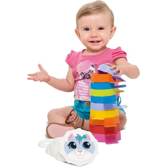 Empilha Baby Gatinho Mercotoys Brinquedos 