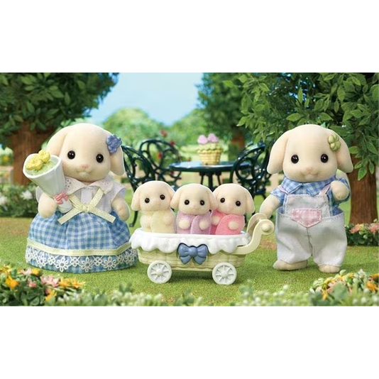 Família dos Coelhos Floral Sylvanian Families Epoch 