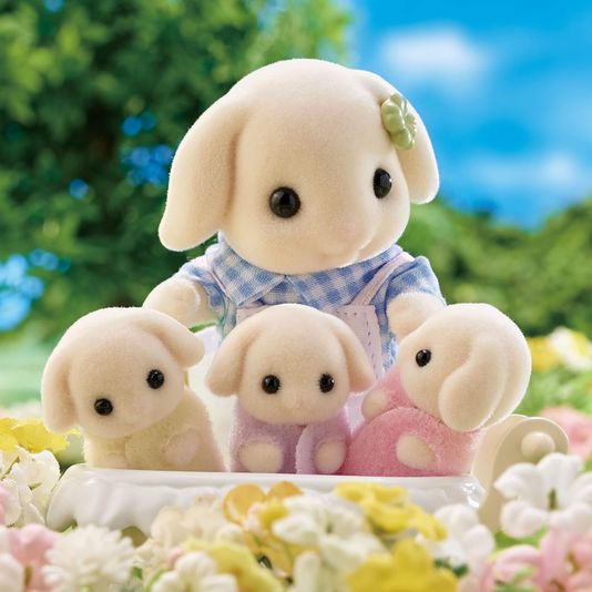 Família dos Coelhos Floral Sylvanian Families Epoch 
