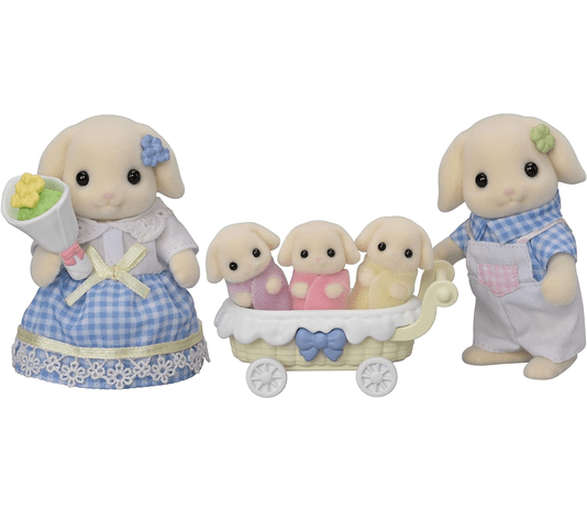Família dos Coelhos Floral Sylvanian Families Epoch 