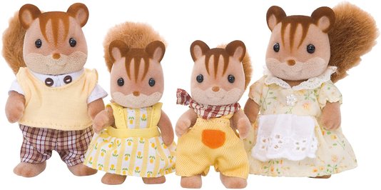 Família dos Esquilos Noz Sylvanian Families Epoch