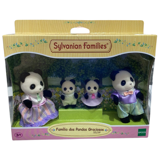 Família dos Pandas Graciosos Sylvanian Families Epoch 