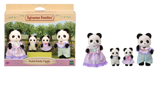 Família dos Pandas Graciosos Sylvanian Families Epoch 