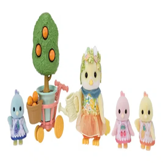 Família dos Pássaros Cítricos Sylvanian Families Epoch