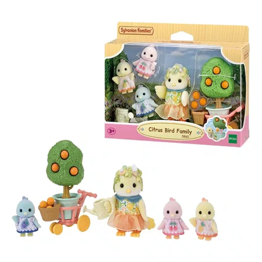 Família dos Pássaros Cítricos Sylvanian Families Epoch