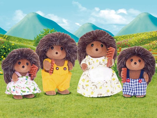 Família dos Porcos-Espinhos Sylvanian Families Epoch