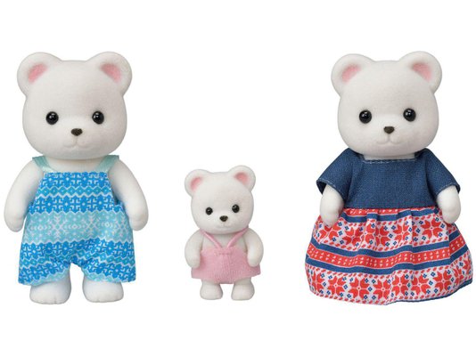 Família dos Ursos Polares Sylvanian Families Epoch