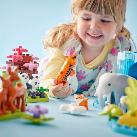 Famílias de Animais Selvagens 3 em 1 Lego Duplo