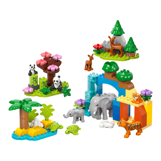 Famílias de Animais Selvagens 3 em 1 Lego Duplo