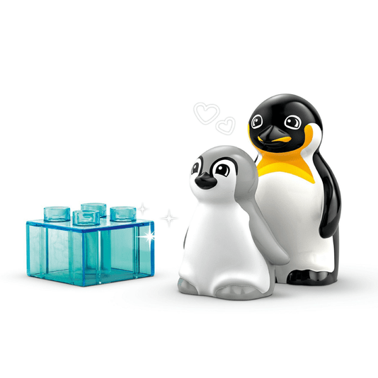 Famílias de Animais Selvagens Pinguins e Leões Lego Duplo