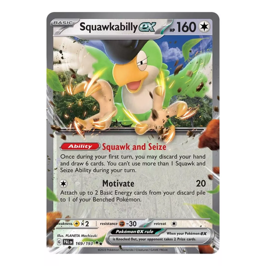 Ferramentas de Treinador Squawkabilly Ex Pokémon Copag 