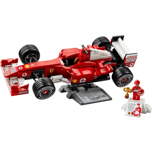 Ferrari F2004 e Michael Schumacher Lego Icons 
