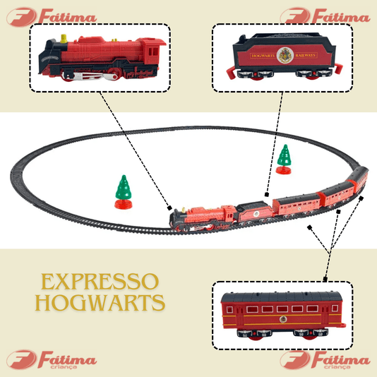 Ferrovia Mágica Harry Potter Expresso Hogwarts 19 Peças Candide
