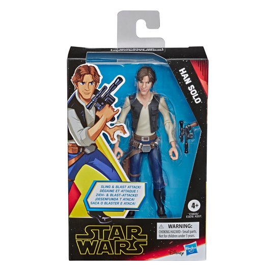 Figura de Ação Colecionável Han Solo Star Wars Galaxy of Adventures Hasbro