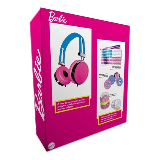 Fone de Ouvido Crie Seu Estilo Barbie Fun 