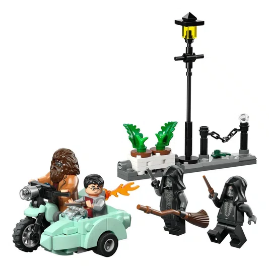 Fuga da Rua dos Alfeneiros de Hagrid e Harry Lego Harry Potter