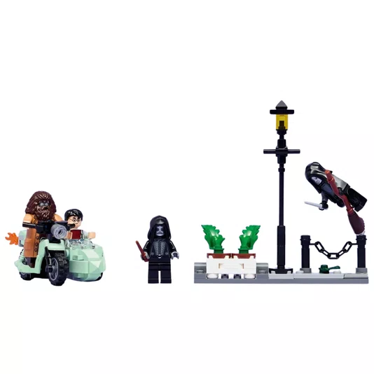 Fuga da Rua dos Alfeneiros de Hagrid e Harry Lego Harry Potter