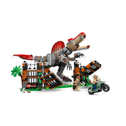 Fuga do Dinossauro Espinossauro Lego Jurassic World 