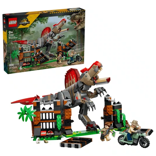 Fuga do Dinossauro Espinossauro Lego Jurassic World 