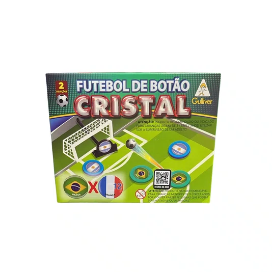 Futebol de Botão Cristal 2 Seleções Brasil x França Gulliver 