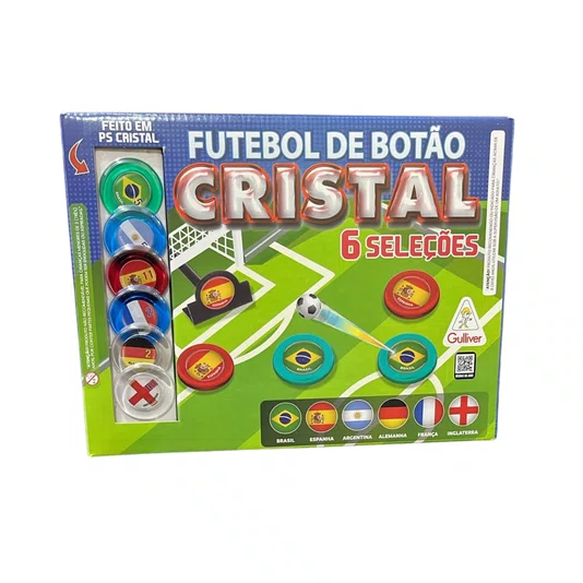 Futebol de Botão Cristal 6 Seleções Gulliver