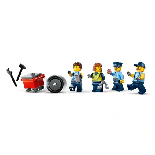 Garagem Personalizada para Carros da Polícia Lego City 