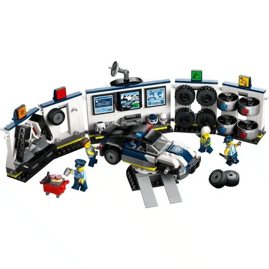 Garagem Personalizada para Carros da Polícia Lego City 