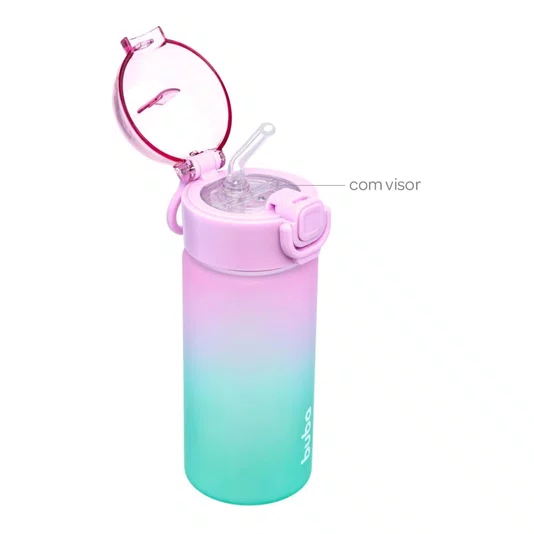 Garrafinha Degradê Rosa 450 ML Buba