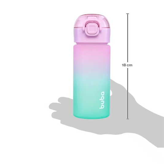 Garrafinha Degradê Rosa 450 ML Buba