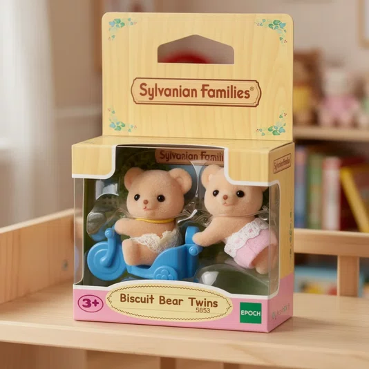 Gêmeos Urso Biscoito Sylvanian Families Epoch  