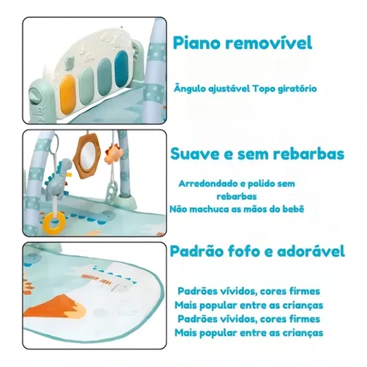 Ginásio de Atividades com Piano Magic Dino Buba