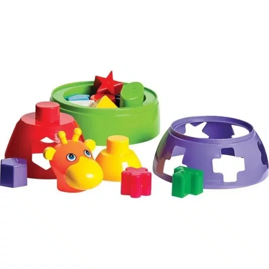 Girafa Didática Colorida Mercotoys Brinquedos