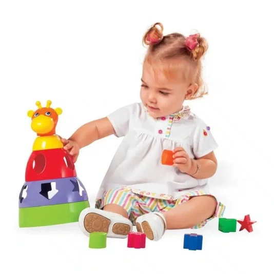 Girafa Didática Colorida Mercotoys Brinquedos