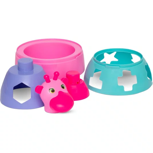 Girafa Didática Rosa Mercotoys Brinquedos 