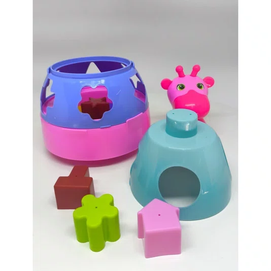 Girafa Didática Rosa Mercotoys Brinquedos 