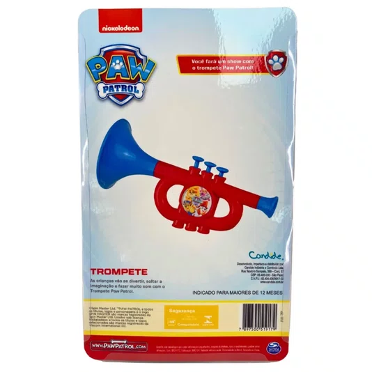 Instrumento Musical Infantil Trompete Patrulha Canina Candide