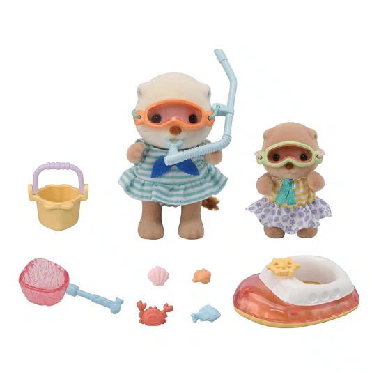 Irmãs Lontras-Marinhas Conjunto Snorkel Splash Sylvanian Families Epoch