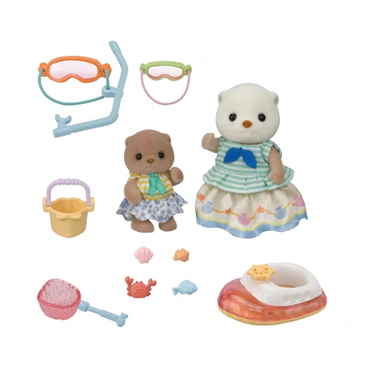 Irmãs Lontras-Marinhas Conjunto Snorkel Splash Sylvanian Families Epoch