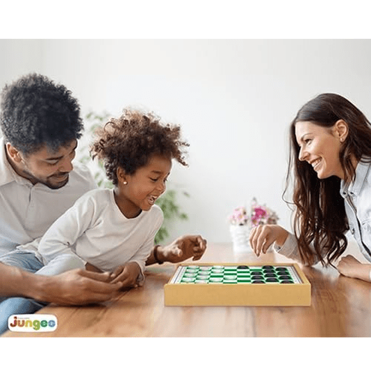 Jogo 4x1 Xadrez Ludo Damas e Trilhas Junges 