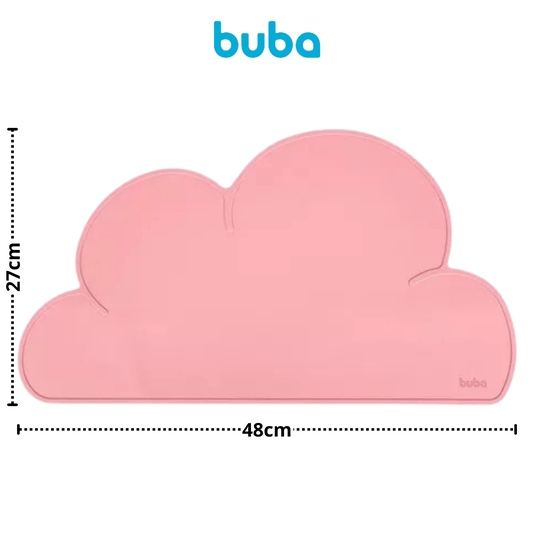 Jogo Americano Rosa em Silicone Infantil Buba 