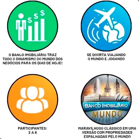 Jogo Banco Imobiliário Mundo Estrela 