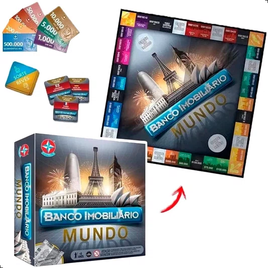 Jogo Banco Imobiliário Mundo Estrela 