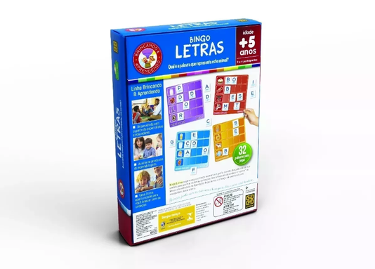 Jogo Bingo Letras Grow
