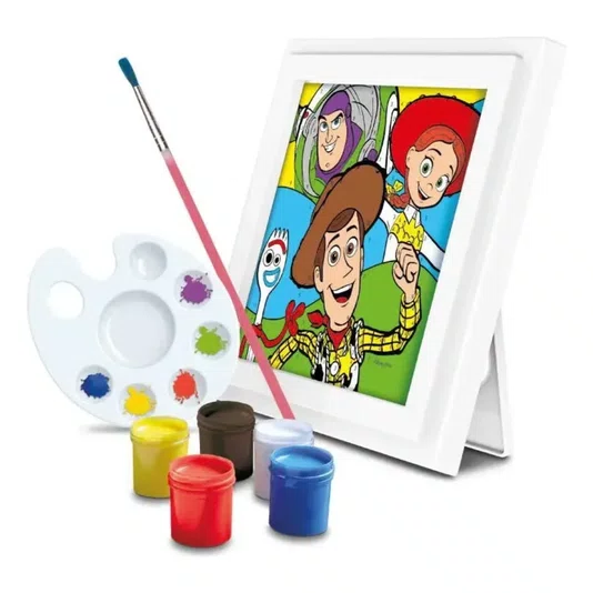 Jogo Canvas Pinta Números com Moldura Toy Story Elka