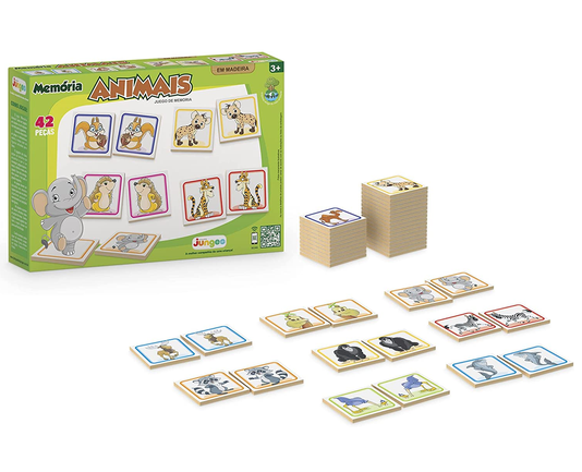 Jogo da Memória de Animais Junges